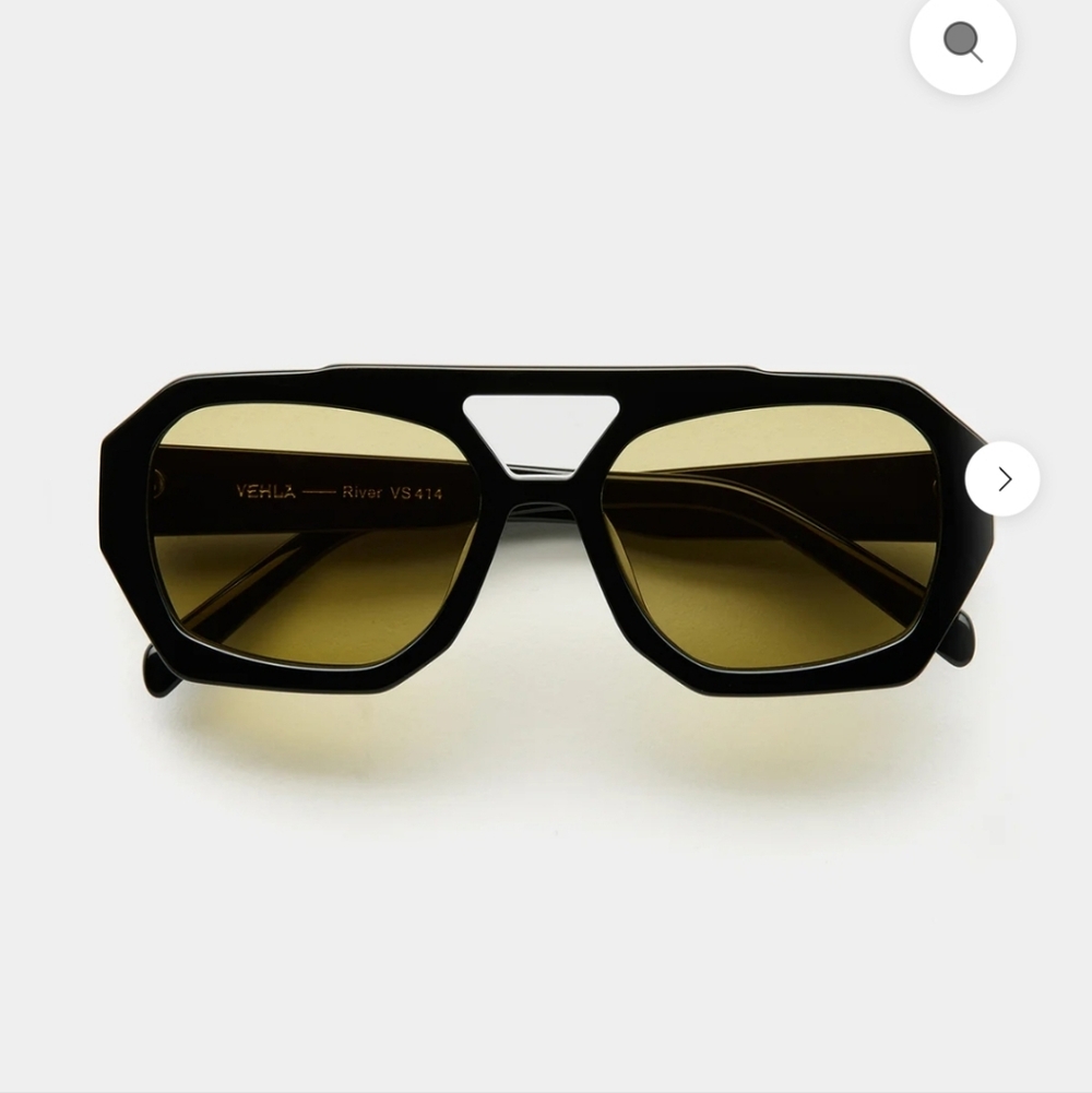 UNISEX Vehla Dark Frame RIVER Black/Khaki Sunglasses - Picture 13 of 13